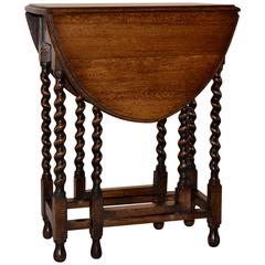 English Oak Gateleg Table, circa 1900