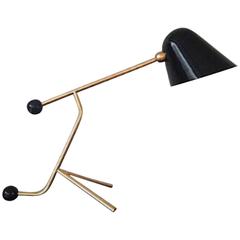 Beghina Table Lamp Brass and Glossy Black