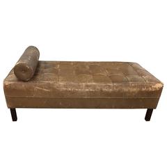 Tufted Distressed Leather Daybed 2