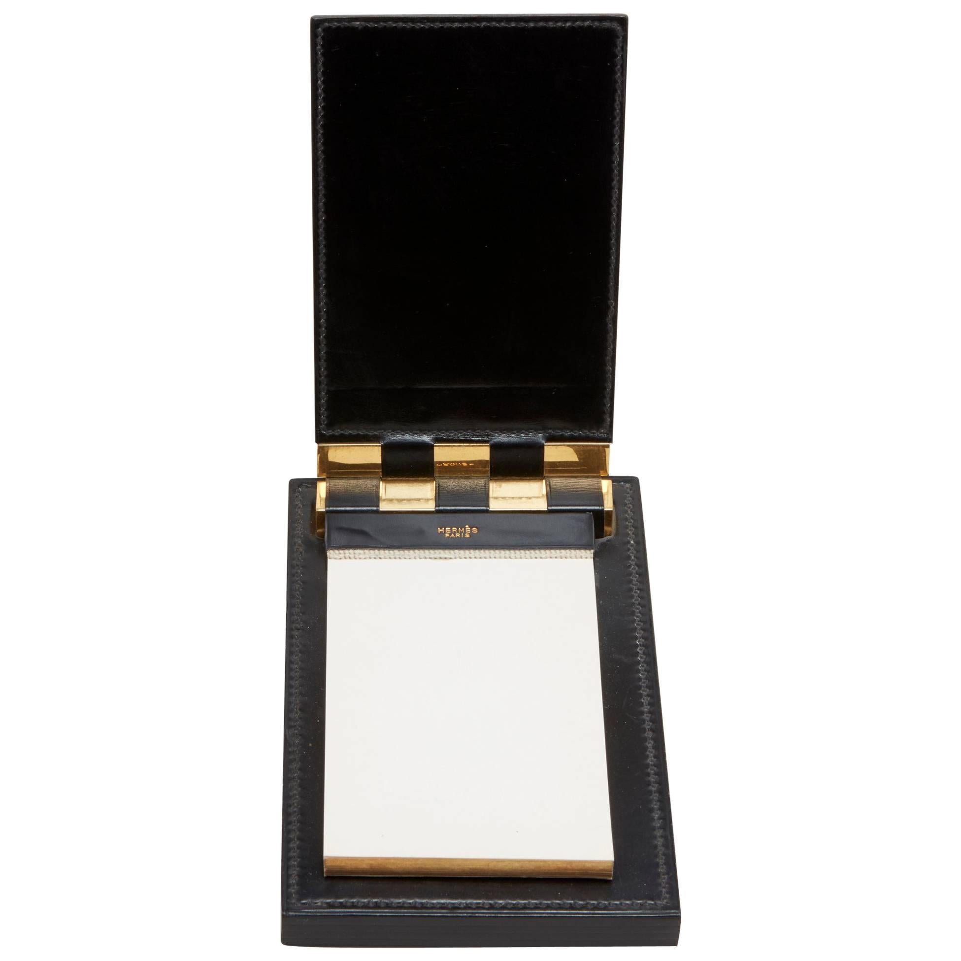 Hermès Leather Notepad For Sale at 1stDibs