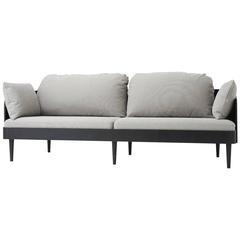 Septembre Three-Seat, Theresa Arns Ash Veneer with Fabric or Leather, Quickship 3