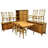 Mid-Century Modern Broyhill Premier Dining Room Set, Walnut Wood Invitation