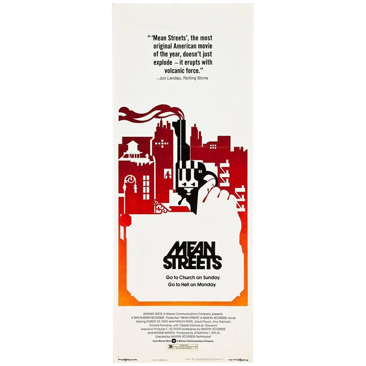 "Mean Streets" Film Poster, 1973 For Sale