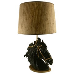 Large Gucci Horse Head Sculpture, as a Lamp