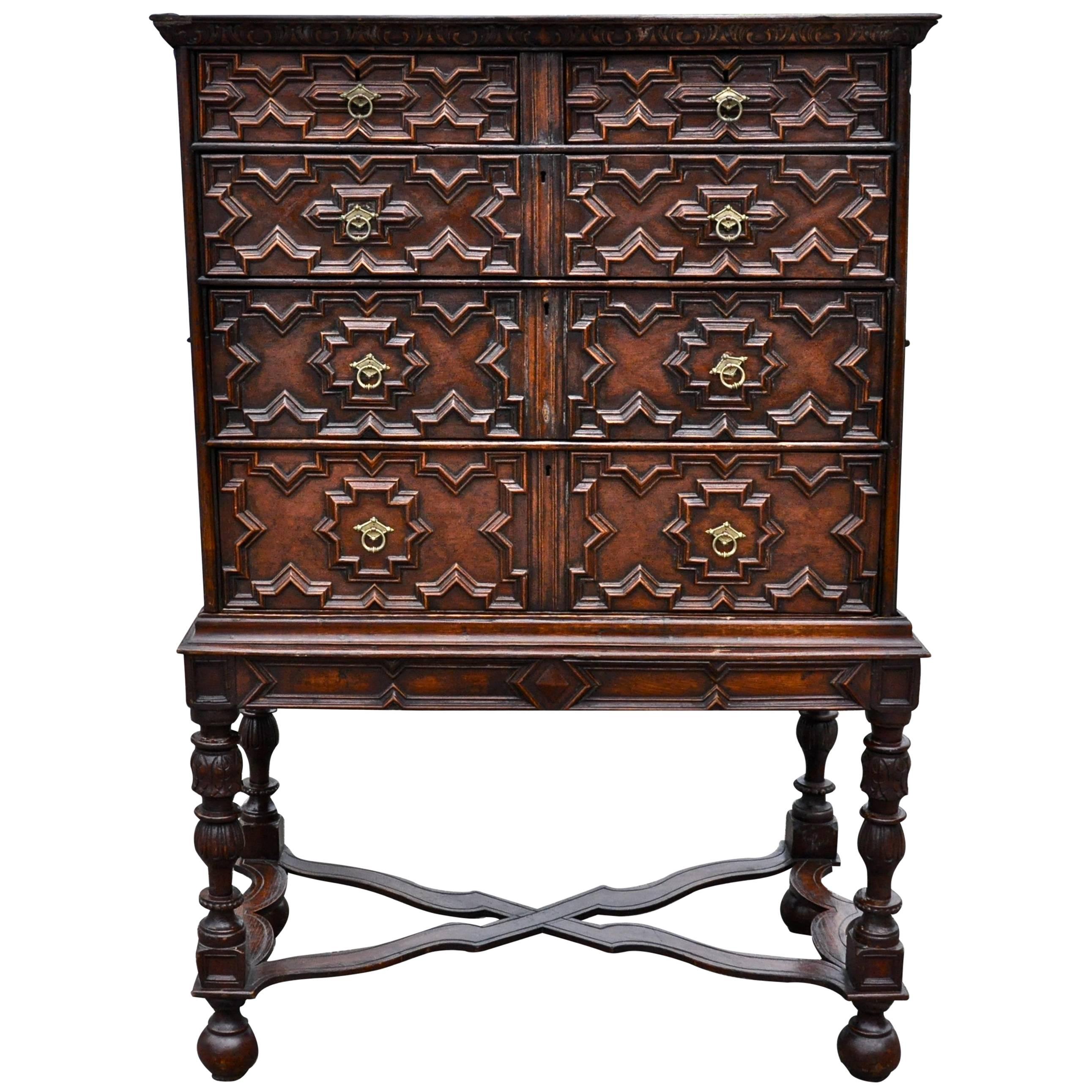 Jacobean Chest on Stand, 18th Century and Later