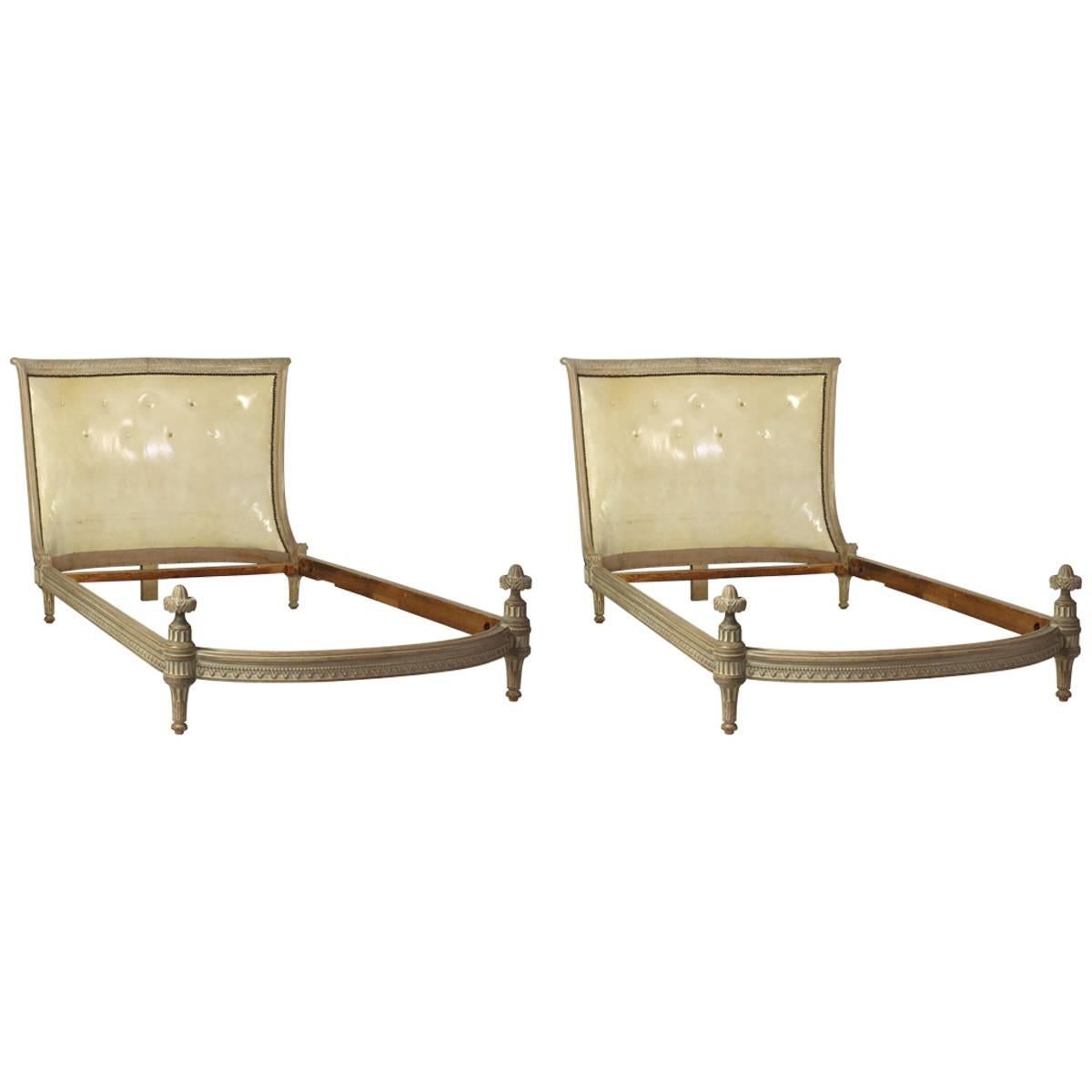 Pair of Neoclassical Style Twin Beds