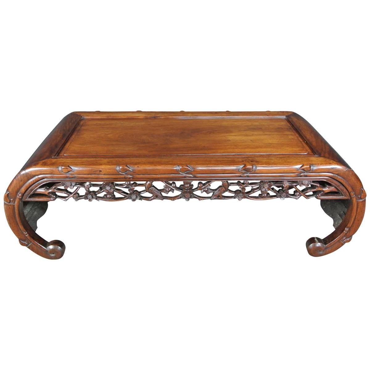 Antique Hardwood Opium Table