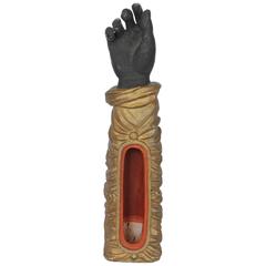 1800s French Terracotta Hand Figurine