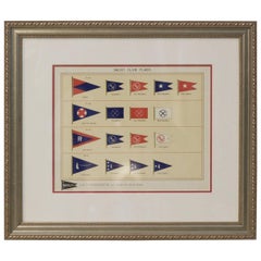 Framed Authentic Page from Lloyd
s Register of Yacht Clubs