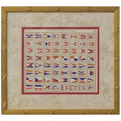 Framed Authentic Page of Private Signals, 1965 Lloyd's Register, No. 641 to 704
