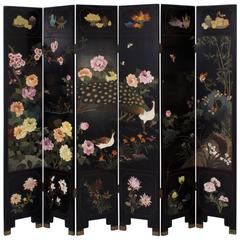 Mid Century Six-Panel Chinese Screen 6