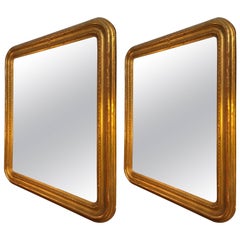 Pair of 19th Century Gilded French Mirrors