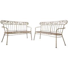 Iron Mid-Century Lawn Benches 5
