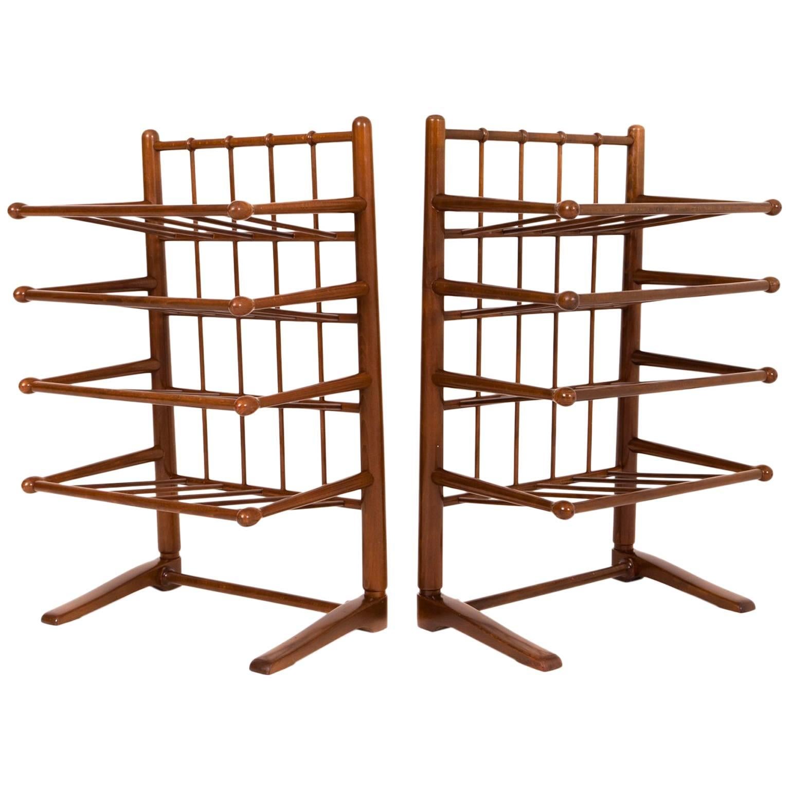 Frits Henningsen Pair of Magazine Stands