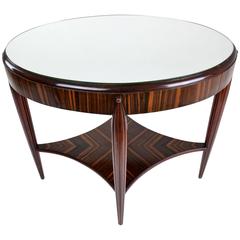 French 1930's Art Deco Zebrano Console Table 12