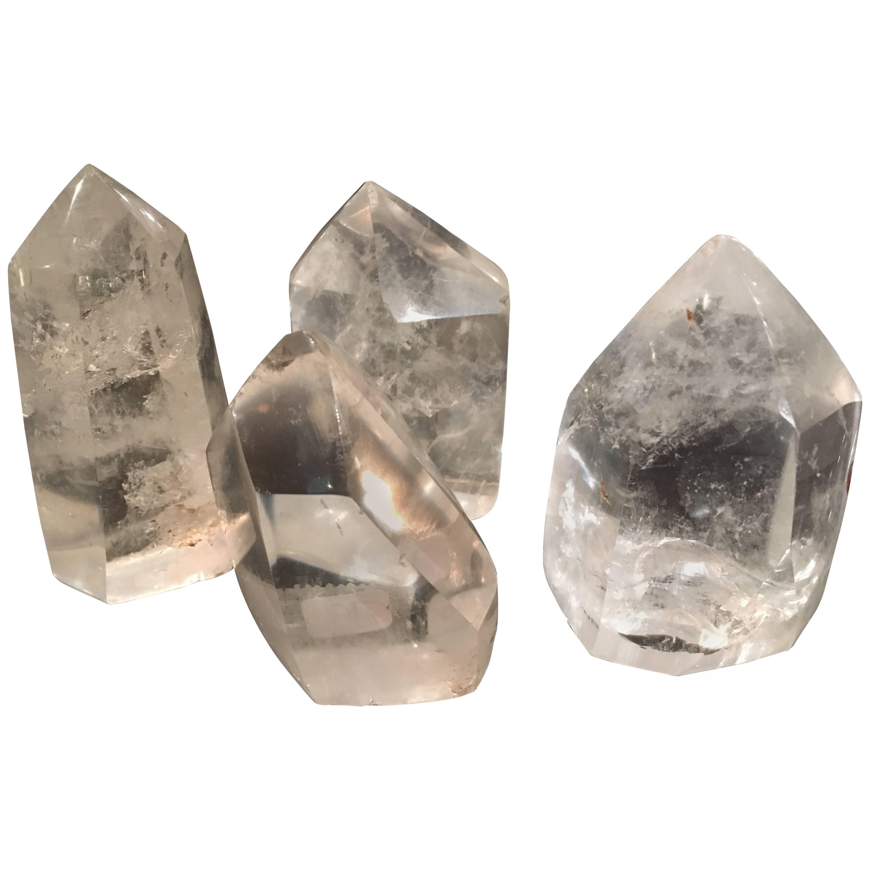 Group of Four Small Crystals