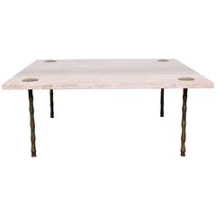 Travertine Coffee Table by Pepe Mendoza