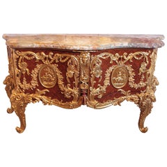 19th Century Fine French Commode after Antoine Robert Gaudreaus