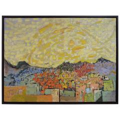 Mid-20th Century Abstract Landscape Painting