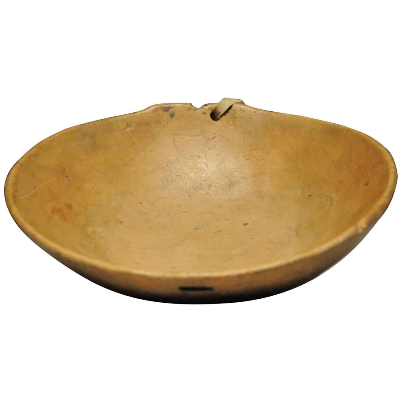 19th Century Native American Bowl with Raised Crest