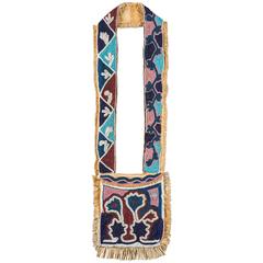 19th Century Native American Oklahoma Territory Bandolier Bag 10