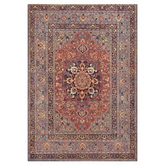 Tapis Khorassan en laine tissé à la main à la fin du XIXe siècle, originaire du nord-est de la Perse
