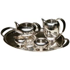 Georg Jensen Sterling Silver Art Deco Five-Piece Service No.787 by Johan Rohde 9