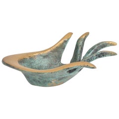 Brass Ashtray in the Shape of a Hand after Walter Bosse, 1960s, Midcentury