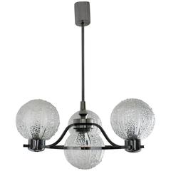 Mid-Century Modernist Sputnik Chandelier Chrome and Glass, circa 1960s 8