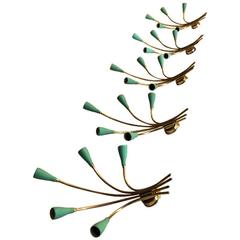 Oscar Torlasco's Large Italian Sconces by Lumi, Set of Five 11