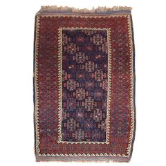 Antique Kordi Baluch Rug from Eastern Persia, Khorasan Region, Late 19th Century