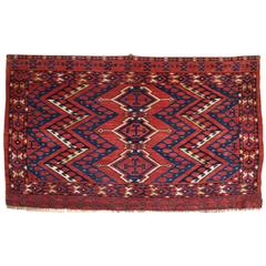 Antique Ersari Beshir Turkmen Chuval with the Ikat Design, circa 1880