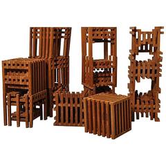 Wooden Cube Modular Elements 3