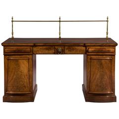 Early 19th Century William IV Period Mahogany Breakfront Pedestal Sideboard