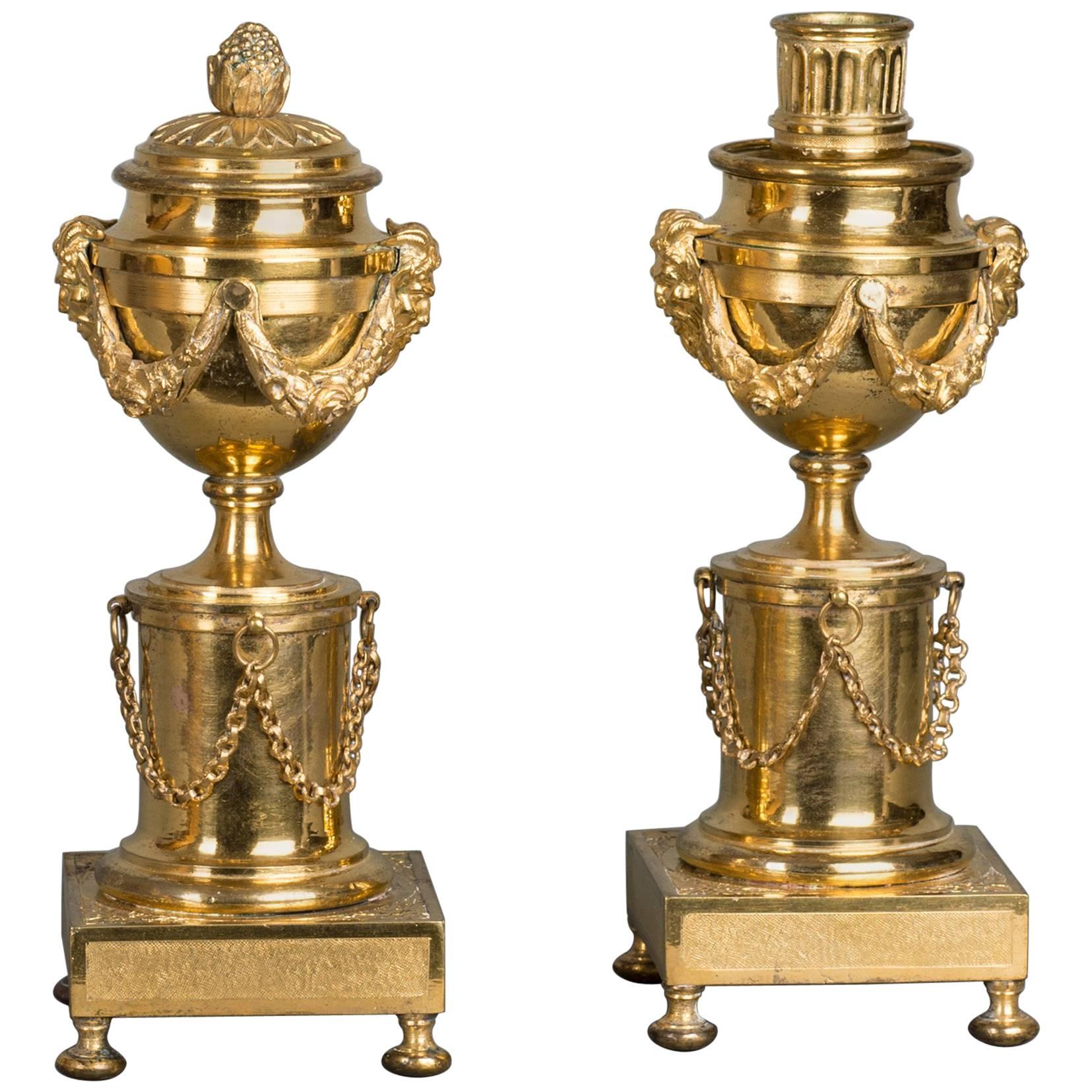 Very High Quality So Called Candle Sticks "a Double Usage", circa 1780 For Sale