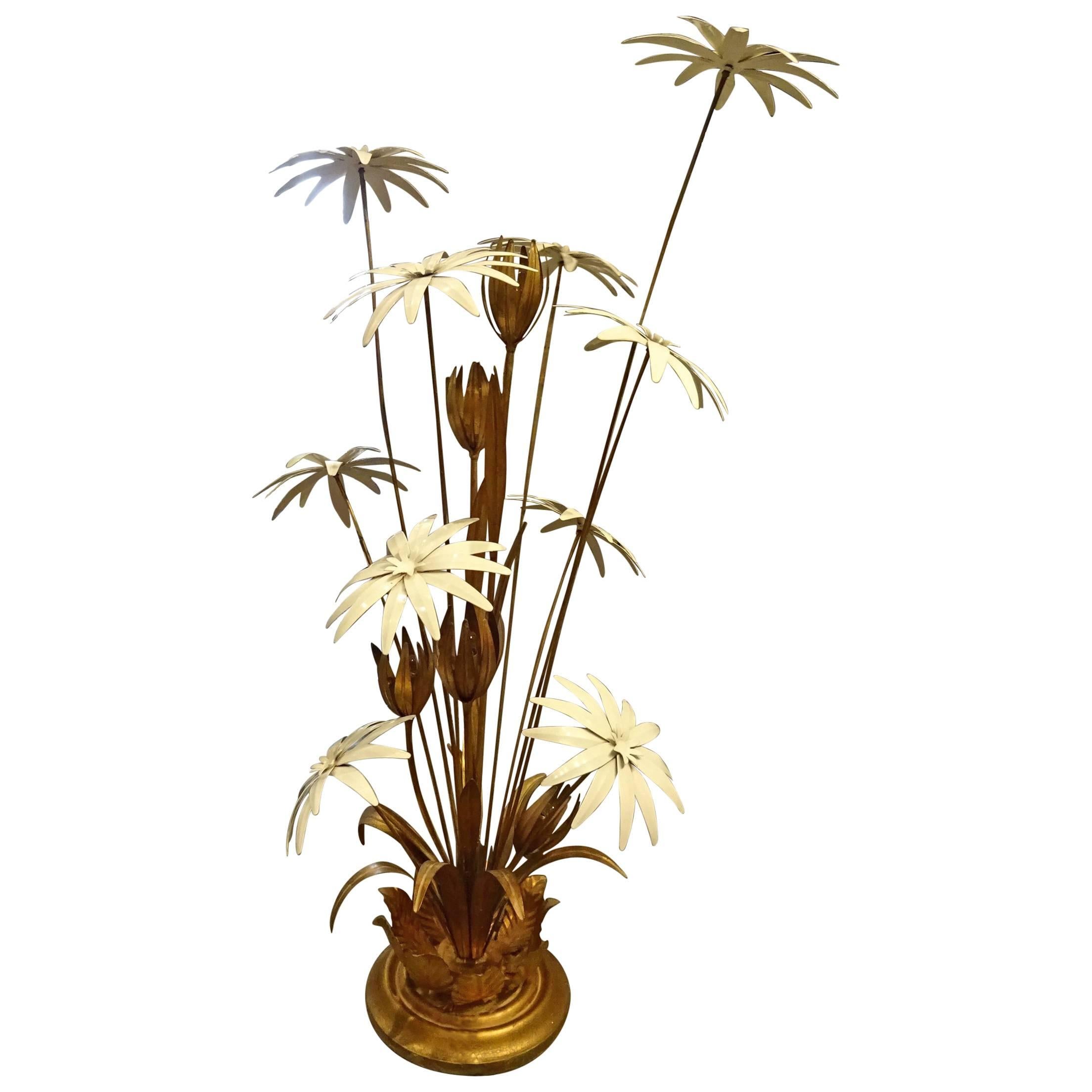 Mid-20th Century Palm Lamp