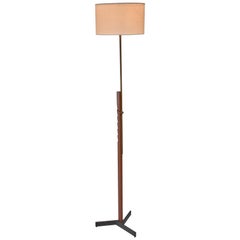 Svend Aage Holm Sorensen Adjustable Floor Lamp, Denmark, 1950s