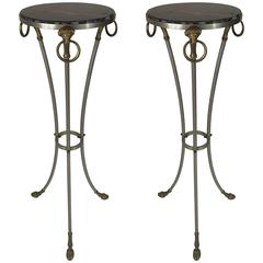 Pair of Maison Jansen Ram Motif Pedestals 1