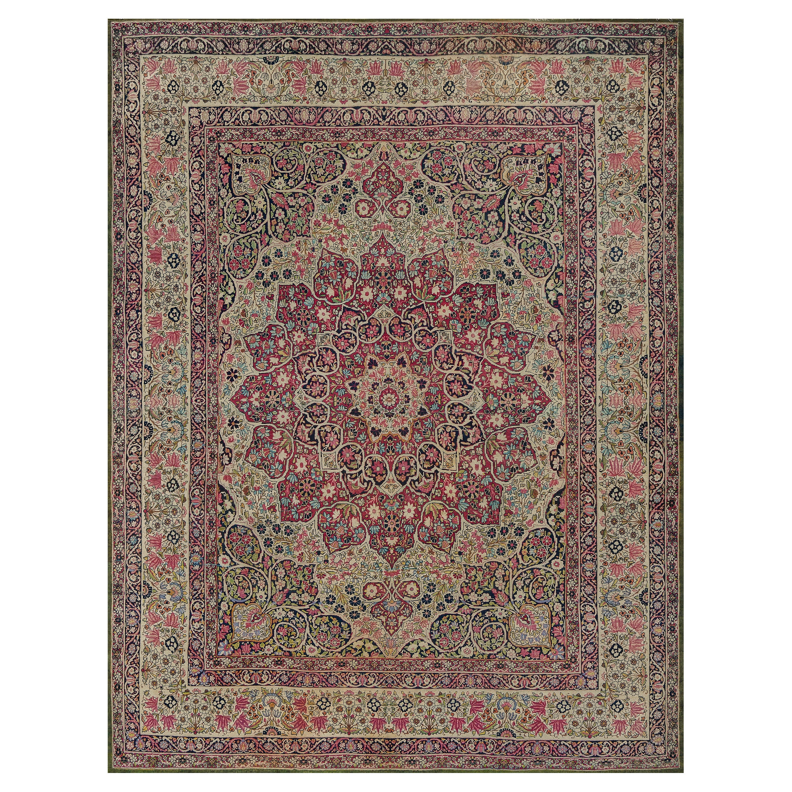 Late 19th Century Kerman Rug from South East Persia