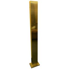 Elegant Polished Brass Torchiere Floor Lamp by Casella Lighting