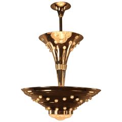 Vintage 1930s French Art Deco Chandelier