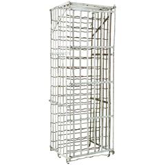 Antique Early 20th Century French Riveted Iron Wine Cage or Wine Rack