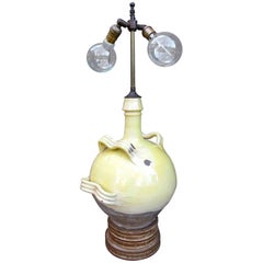Converted Terra Cotta Vessel Lamp