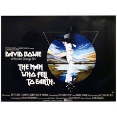 Vintage "The Man Who Fell to Earth" Film Poster, 1976