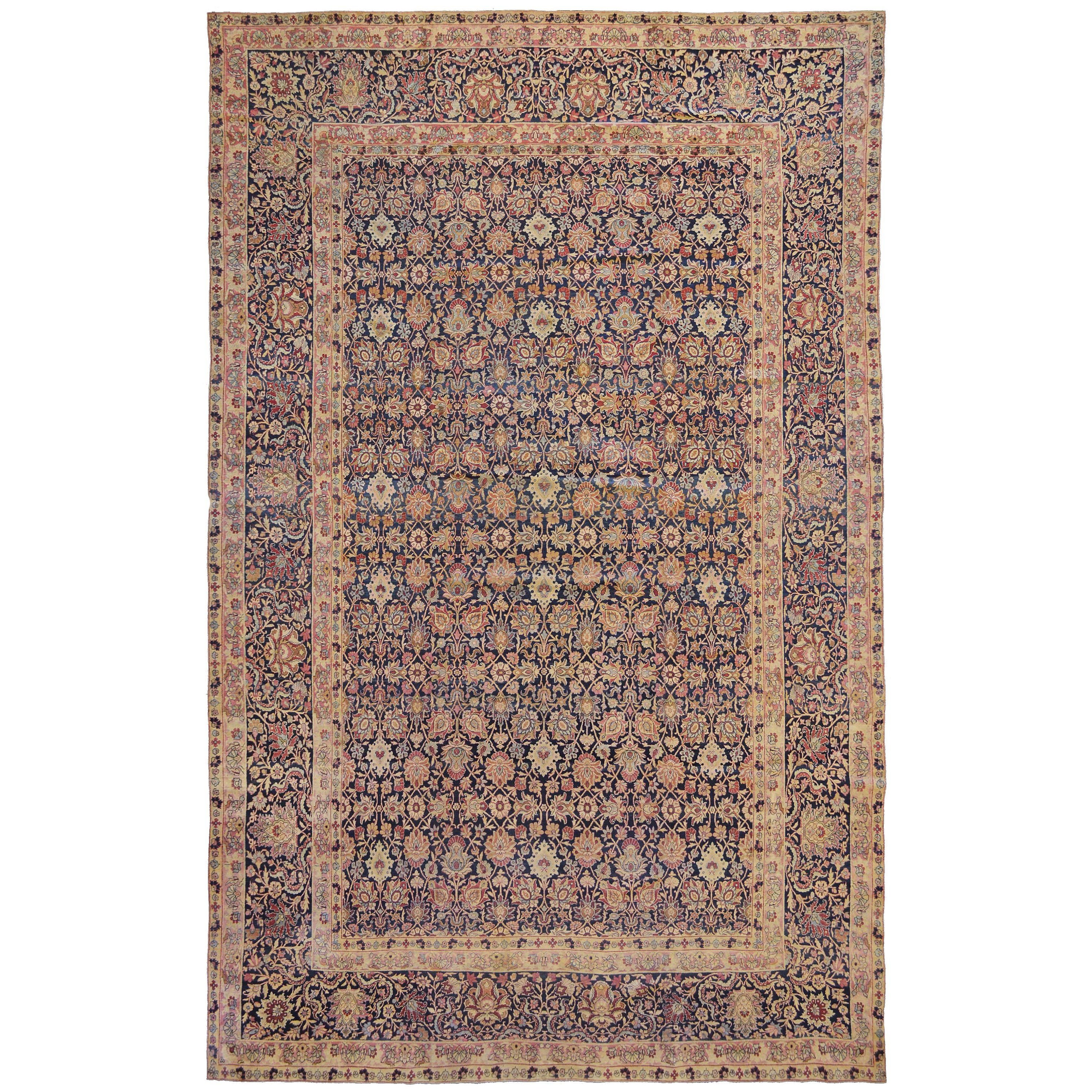 Late 19th Century Kerman Rug from South East Persia For Sale