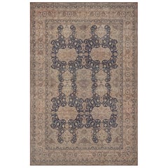 Tapis persan Kerman traditionnel ancien tissé à la main en laine à motifs floraux 14'8"x20'4"