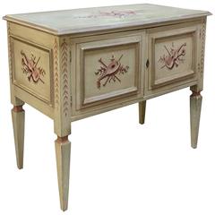 Antique Italian Neoclassical Hand-Painted Buffet/Cabinet 8