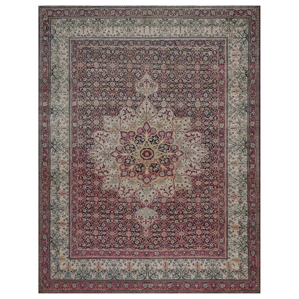 Antique Persian Kerman Rug with Polychromatic Floral Patterns by Rug ...