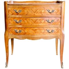 19th Century Louis XVI Style Three-Drawer Petite Commode 1