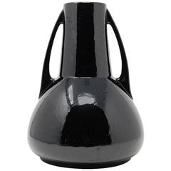 Large Black Jugendstil Pottery Vase 7